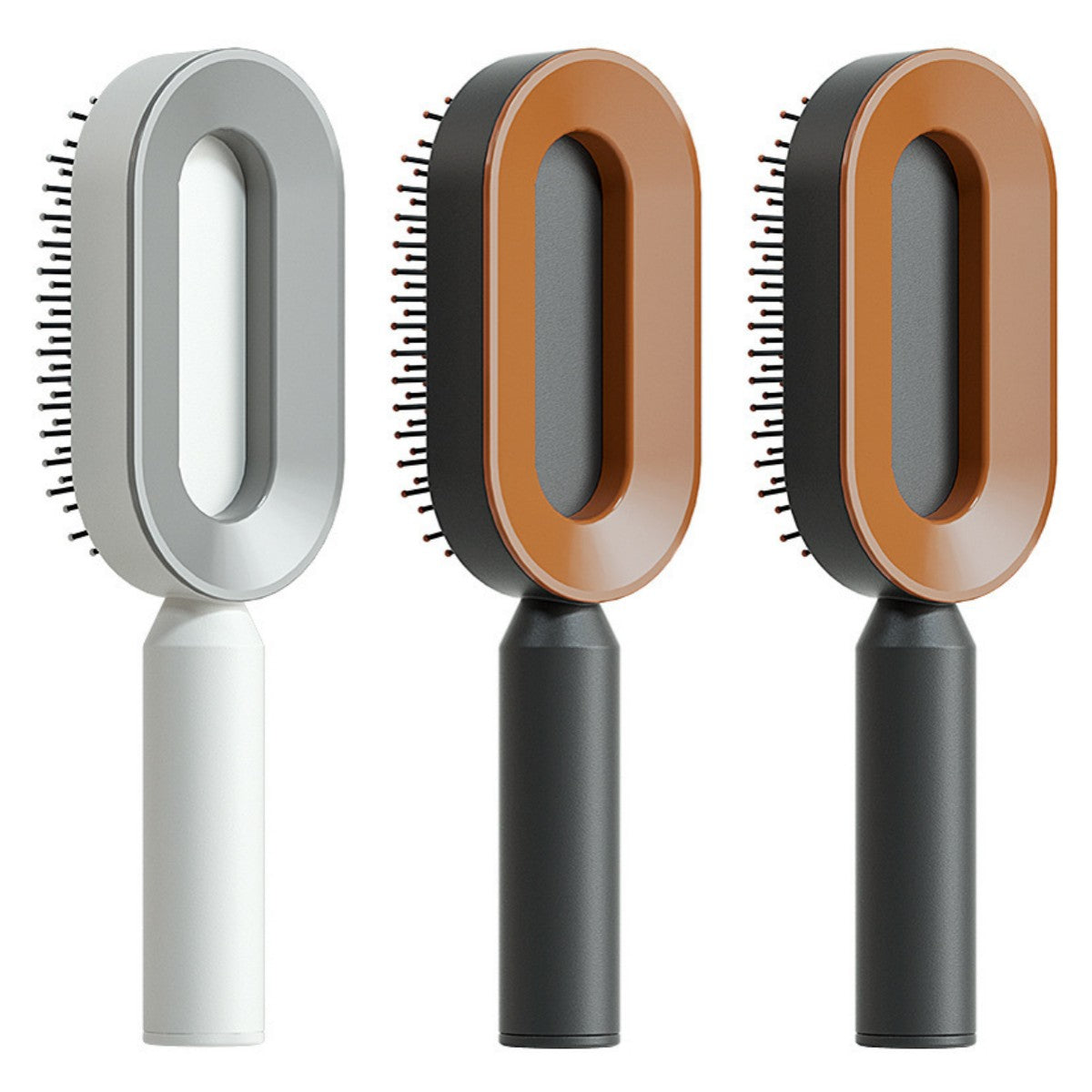 Brosse Démêlante Auto-Nettoyante | Massage Cuir Chevelu Anti-Statique